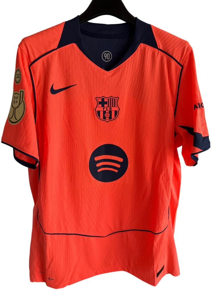 Lamine Yamal Match-Issued FC Barcelona Shirt — Copa del Rey 2025/26
